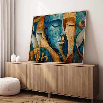 Mystic Mosaic - A Tapestry of Dreams | Wooden Framed Poster