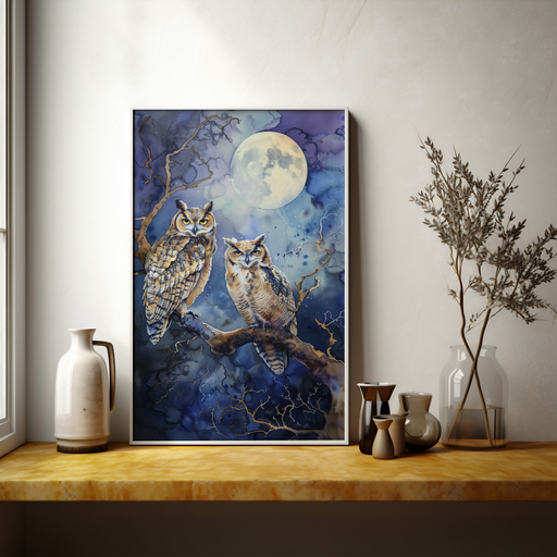 Moonlit Guardians | Poster with Hanger