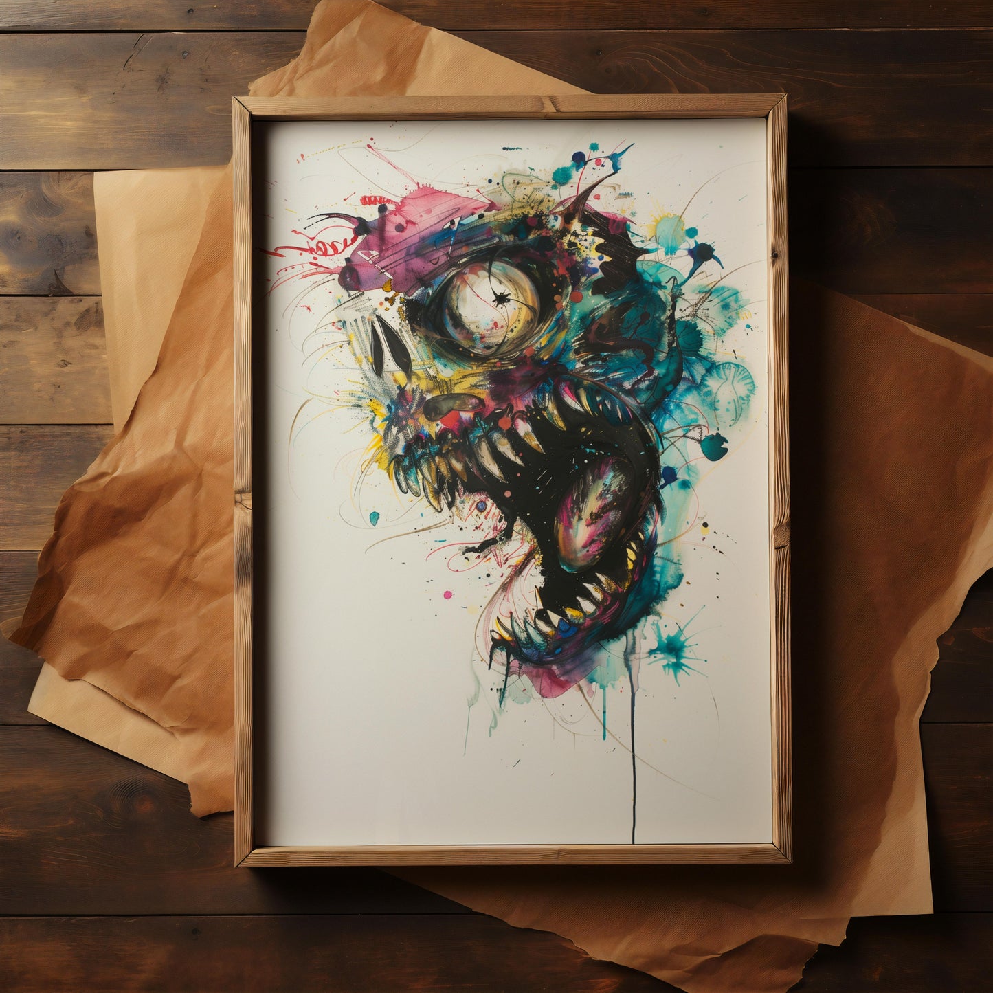 Vortex of the Fantastique | Wooden Framed Poster