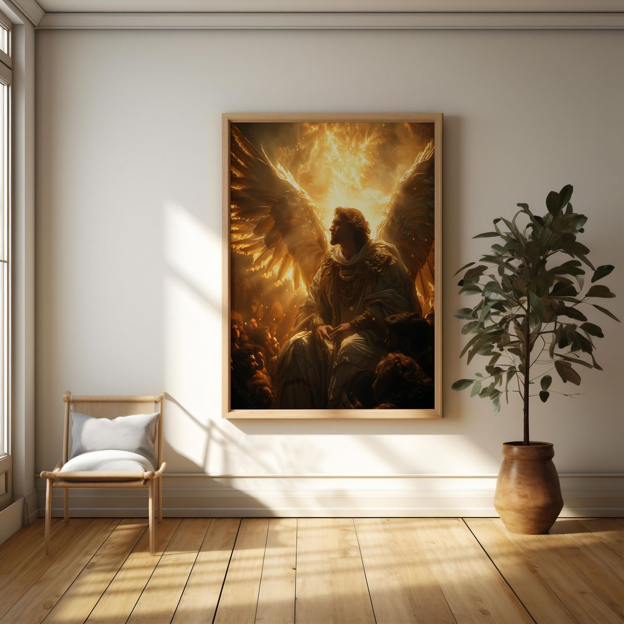 The Radiant Guardian | Premium Wooden Framed Poster