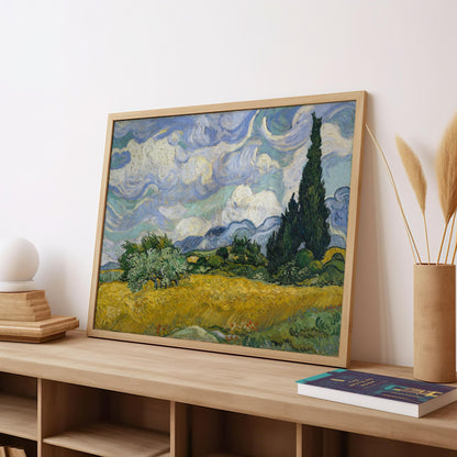 Wheat Field with Cypresses | Canvas