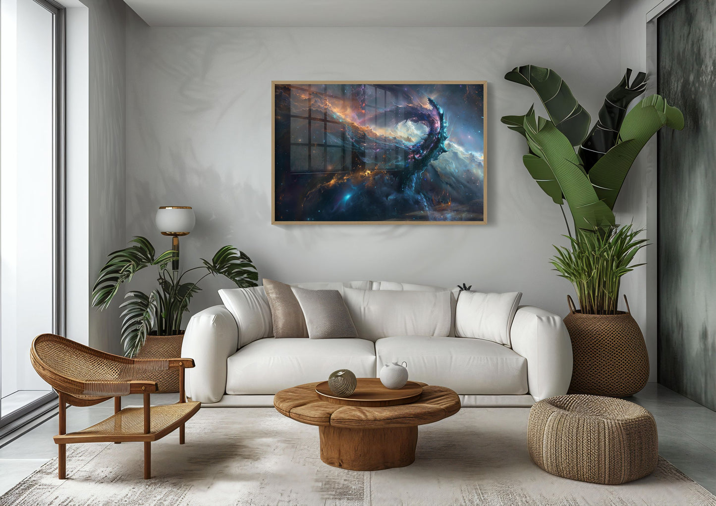 Nebula Serpent | Wooden Framed Poster