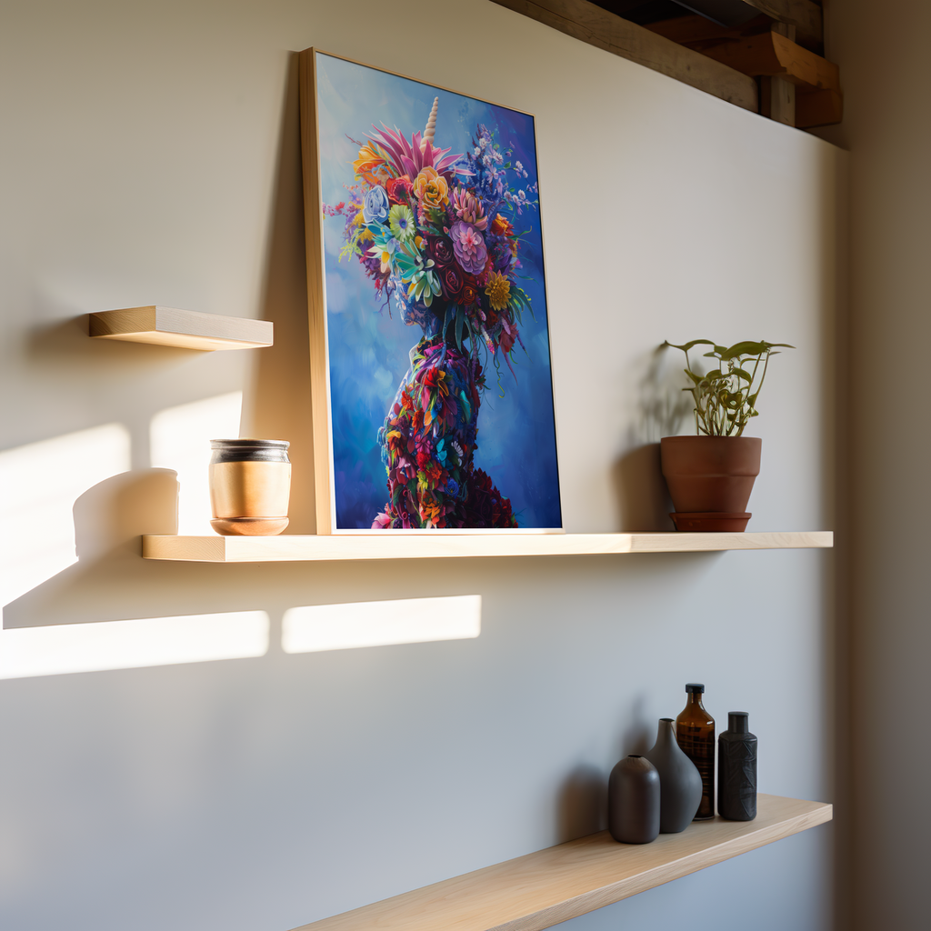 Blossoming Serenity of the Deep | Brushed Aluminum Print