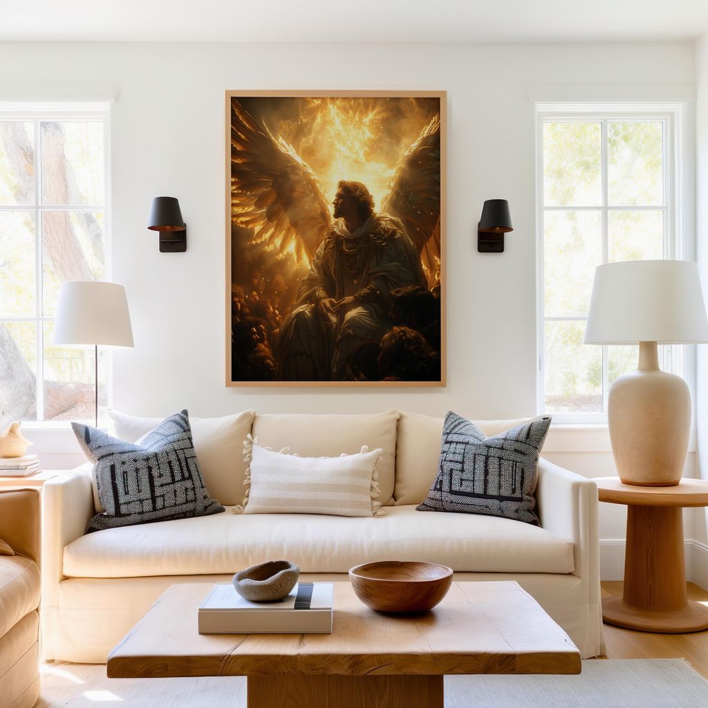 The Radiant Guardian | Brushed Aluminum Print