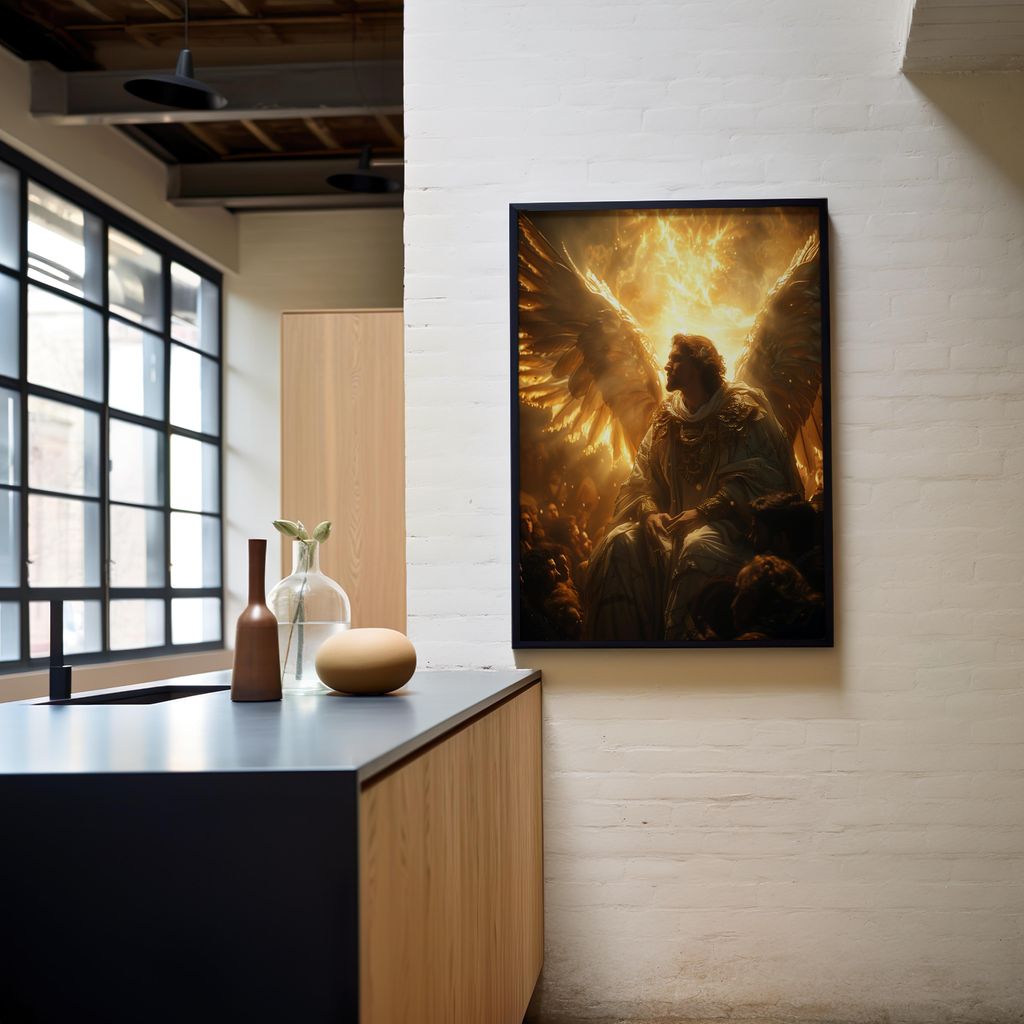 The Radiant Guardian | Brushed Aluminum Print