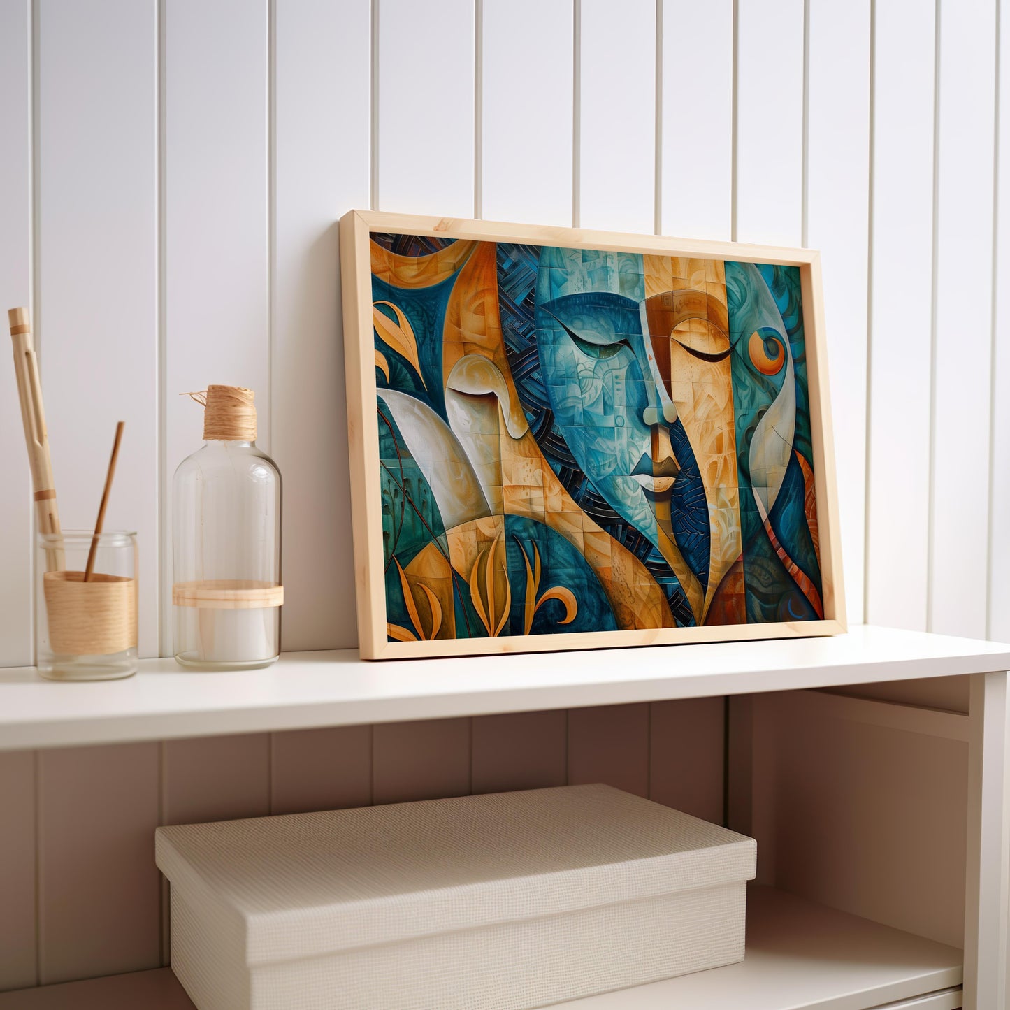 Mystic Mosaic - A Tapestry of Dreams | Wooden Framed Poster