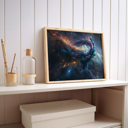 Nebula Serpent | Metal Framed Poster