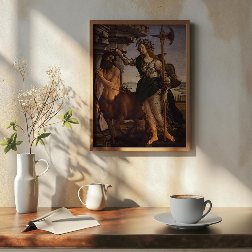 Pallas and the Centaur | Wooden Framed Poster