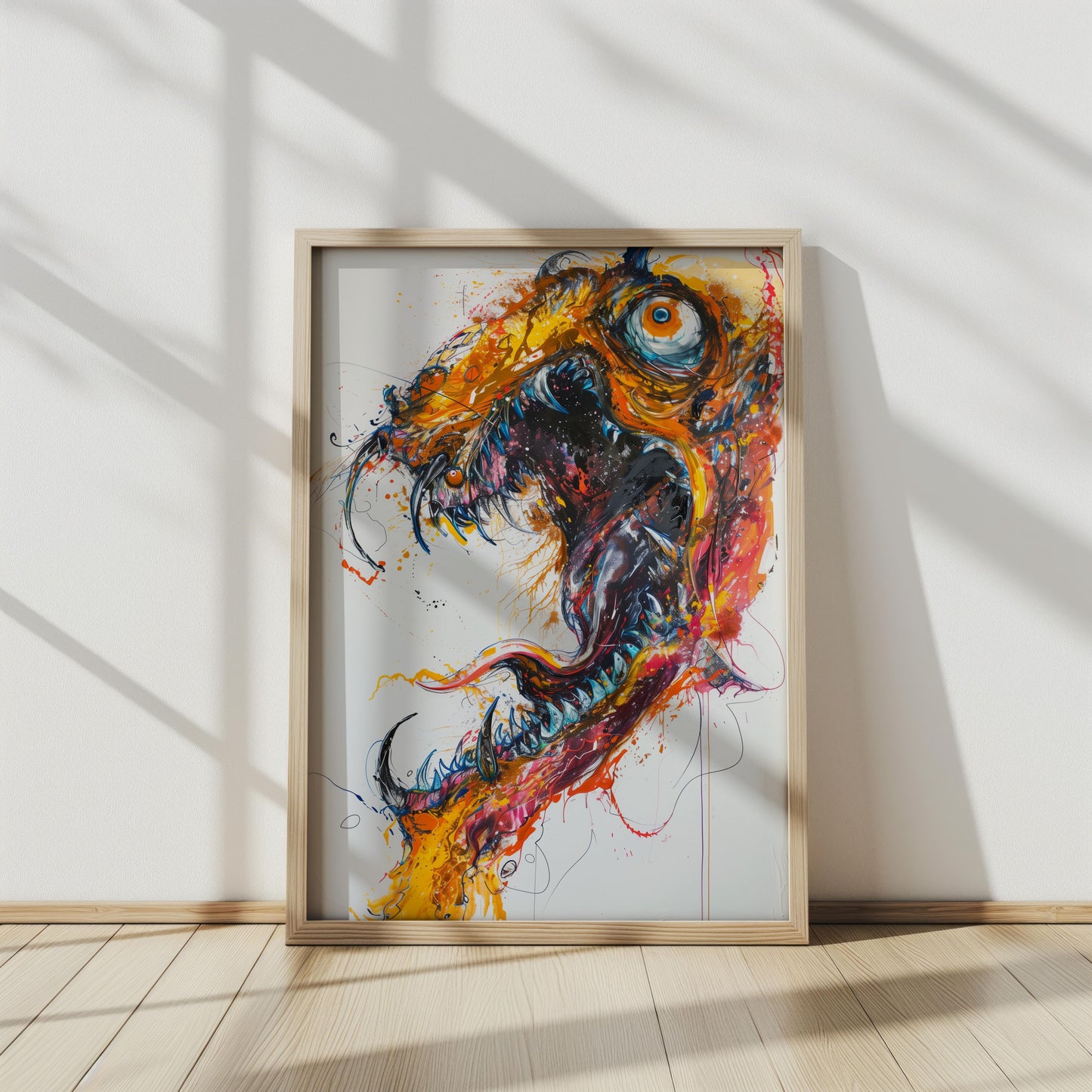 Chromatic Fury | Metal Framed Poster