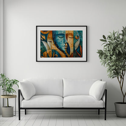 Mystic Mosaic - A Tapestry of Dreams | Brushed Aluminum Print