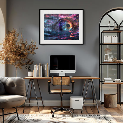 Aqua Iris Enigma | Acrylic Print