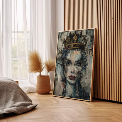 Crowned in Shadows | Wooden Framed Poster