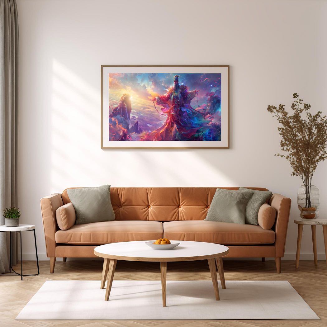 Guardian of the Celestial Realm | Wooden Framed Poster