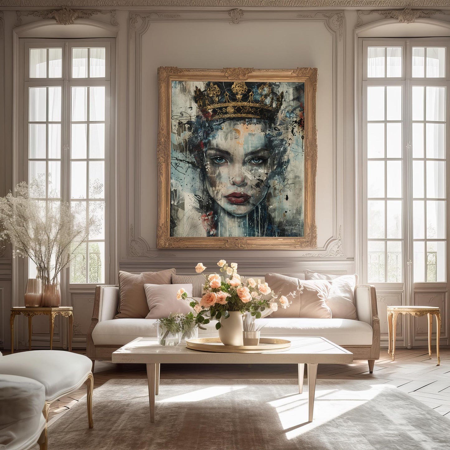 Crowned in Shadows | Wooden Framed Poster