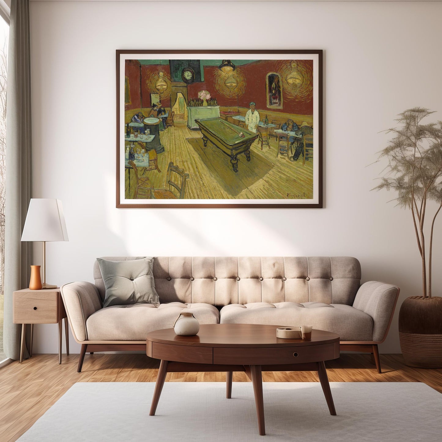 The Night Café | Premium Wooden Framed Poster