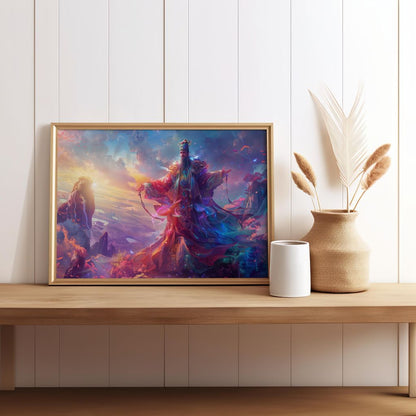 Guardian of the Celestial Realm | Metal Framed Poster