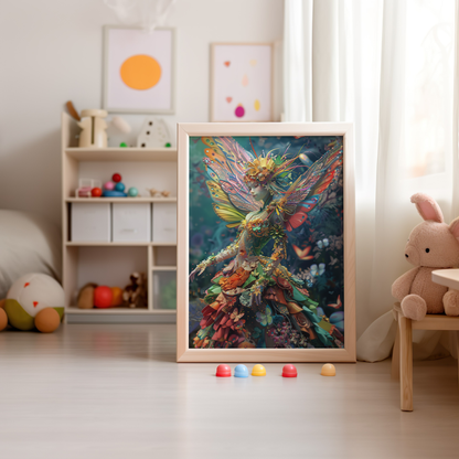 Monarch of the Enchanted Grove | Wooden Framed Poster