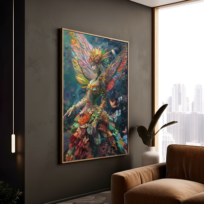 Monarch of the Enchanted Grove | Brushed Aluminum Print