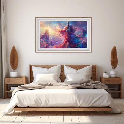 Guardian of the Celestial Realm | Wooden Framed Poster