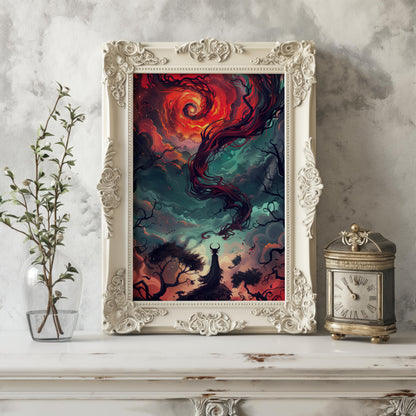 Vortex of the Enchantress | Premium Wooden Framed Poster