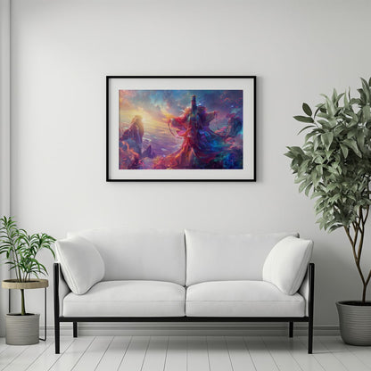 Guardian of the Celestial Realm | Wooden Framed Poster