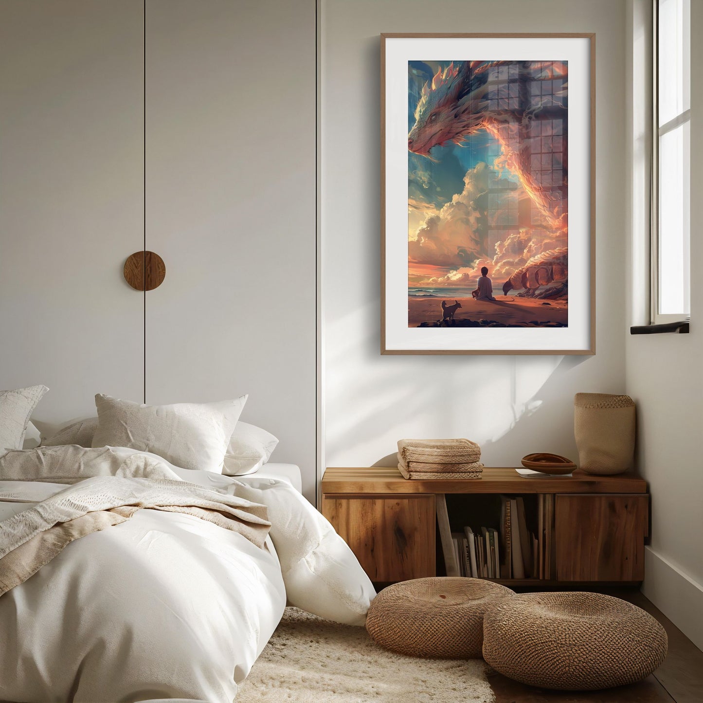 Serenity and the Sentinel | Brushed Aluminum Print