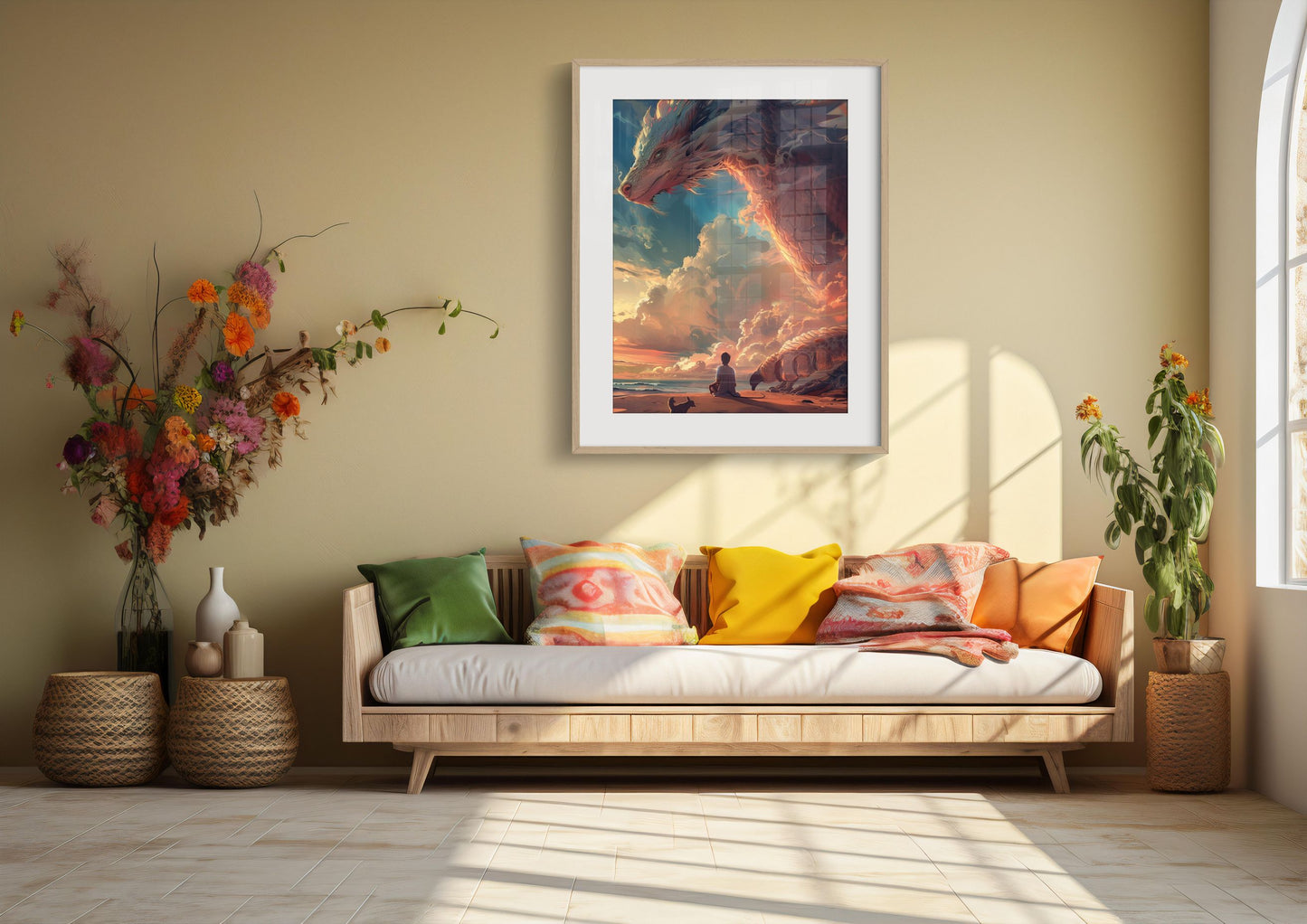 Serenity and the Sentinel | Metal Framed Poster