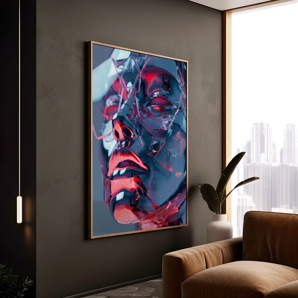 Fragmented Essence | Wooden Framed Poster