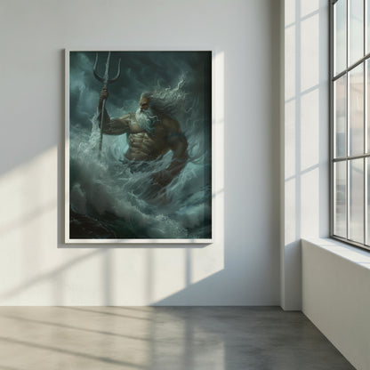 Poseidon's Fury | Brushed Aluminum Print