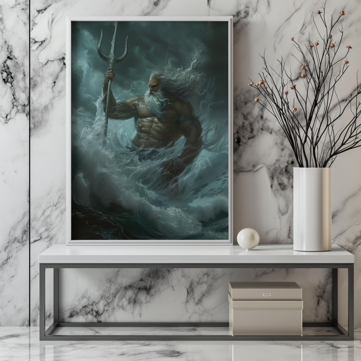 Poseidon's Fury | Brushed Aluminum Print