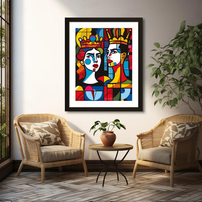 A Pop Art Royalty | Wooden Framed Poster