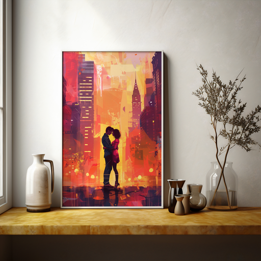 Urban Romance | Wooden Framed Poster