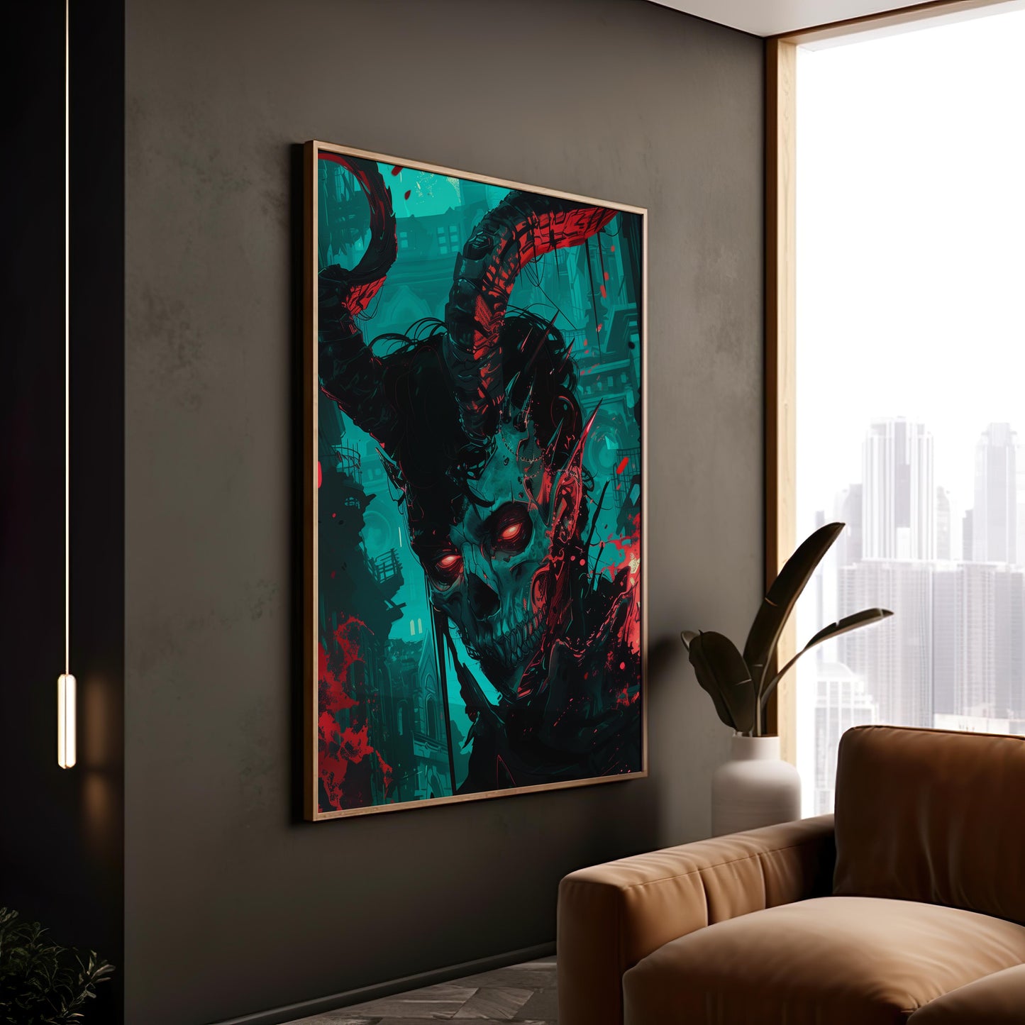 Urban Phantom: The Crimson Reckoning | Wooden Framed Poster