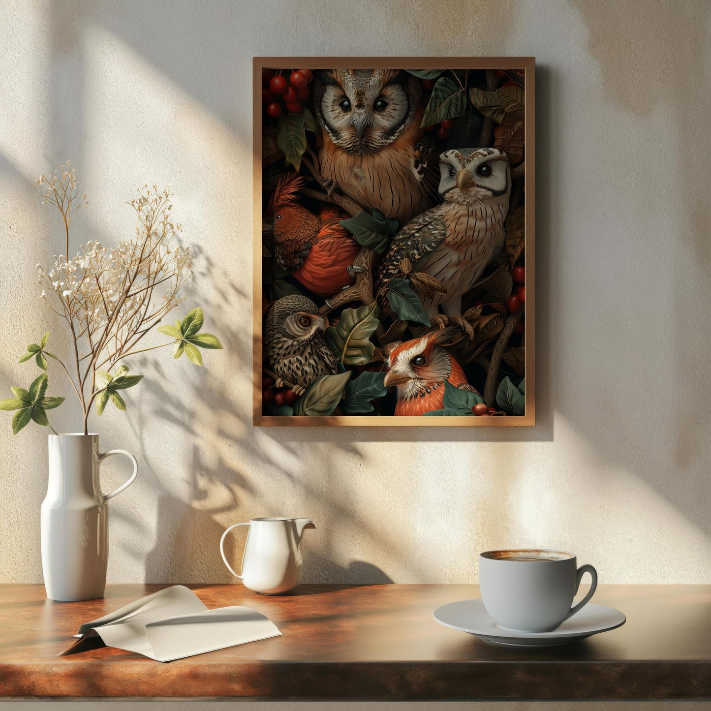 Avian Symphony | Premium Wooden Framed Poster