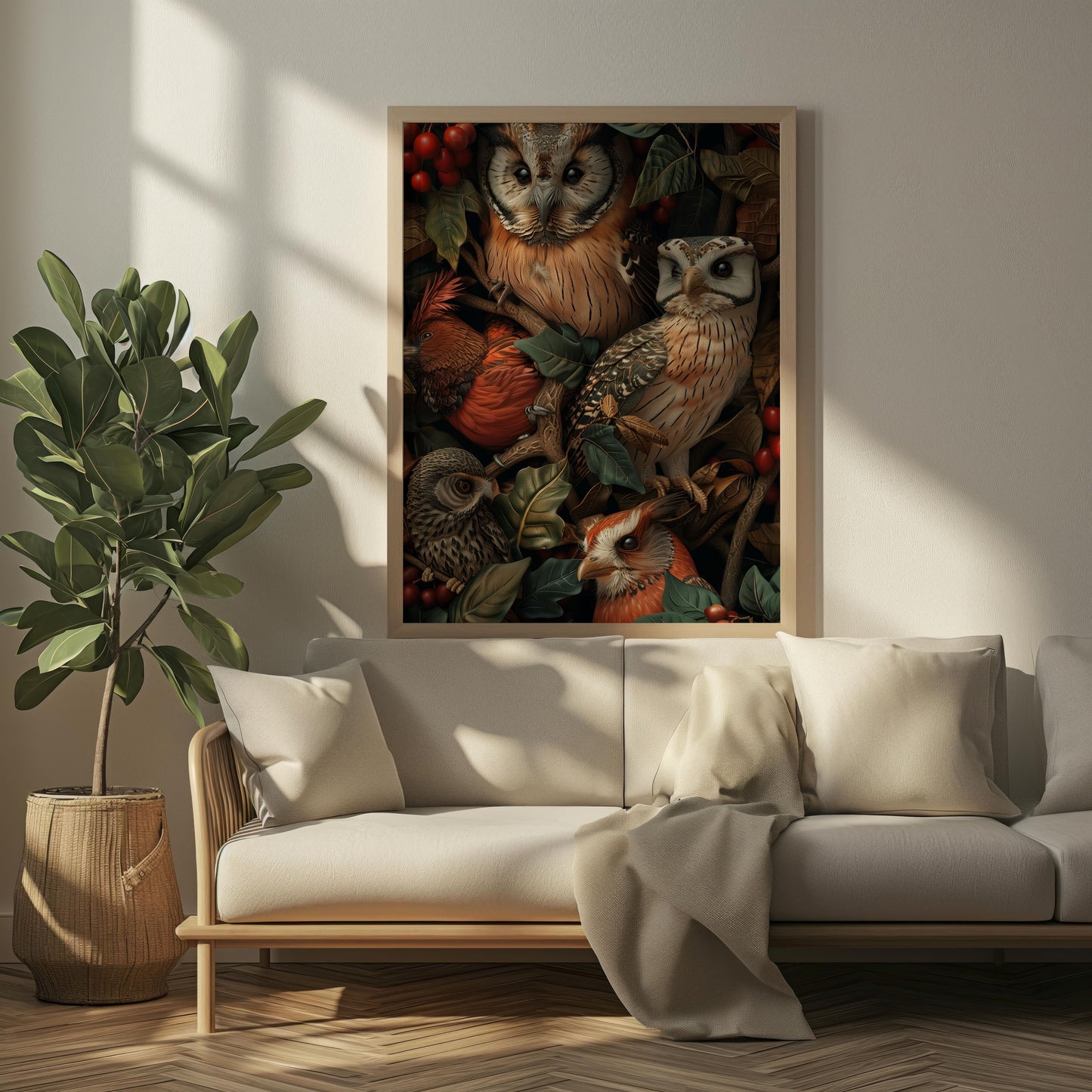 Avian Symphony | Premium Wooden Framed Poster