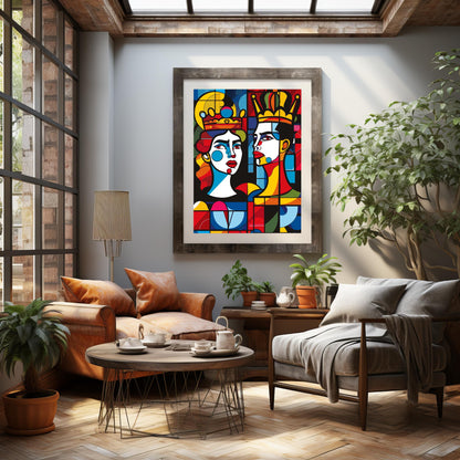 A Pop Art Royalty | Wooden Framed Poster