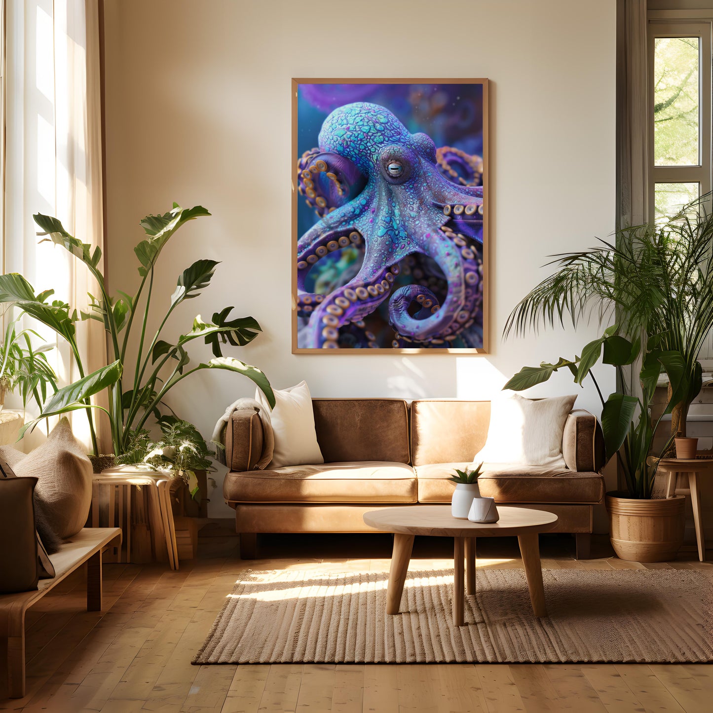 Mystic Embrace of the Deep | Wooden Framed Poster