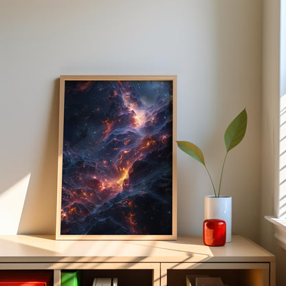 Celestial Embers | Brushed Aluminum Print