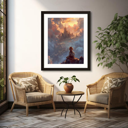 Dreams of the Sky King | Premium Wooden Framed Poster