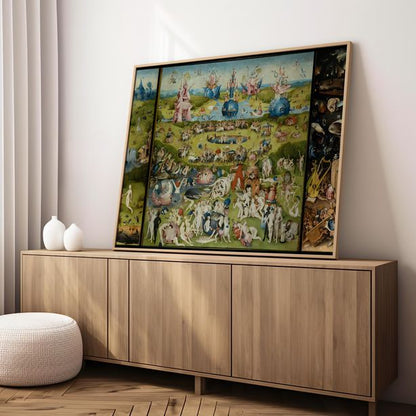 The Garden of Earthly Delights | Premium Wooden Framed Poster