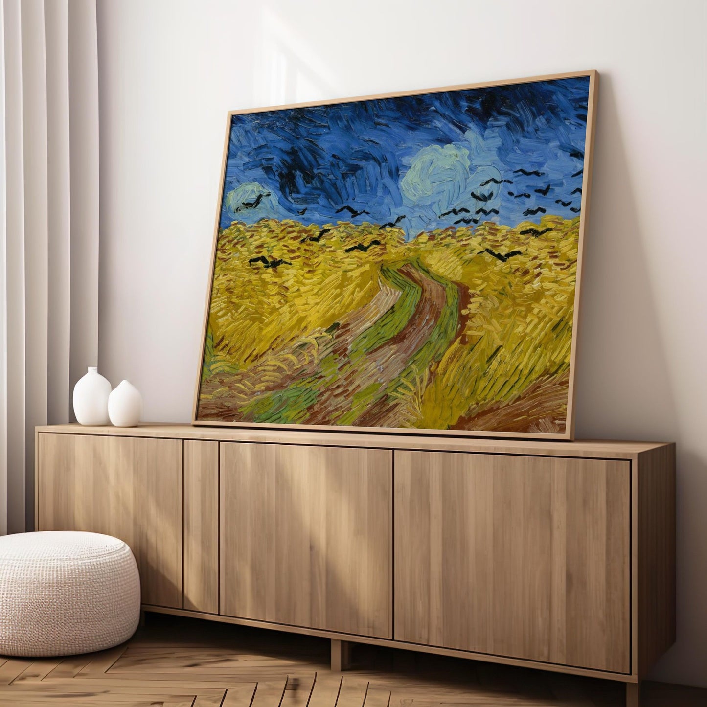 Wheatfield with Crows | Brushed Aluminum Print