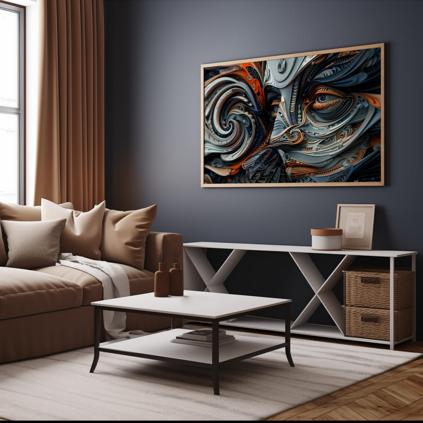 Spiral Dreamscape | Wooden Framed Poster