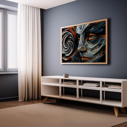 Spiral Dreamscape | Wooden Framed Poster