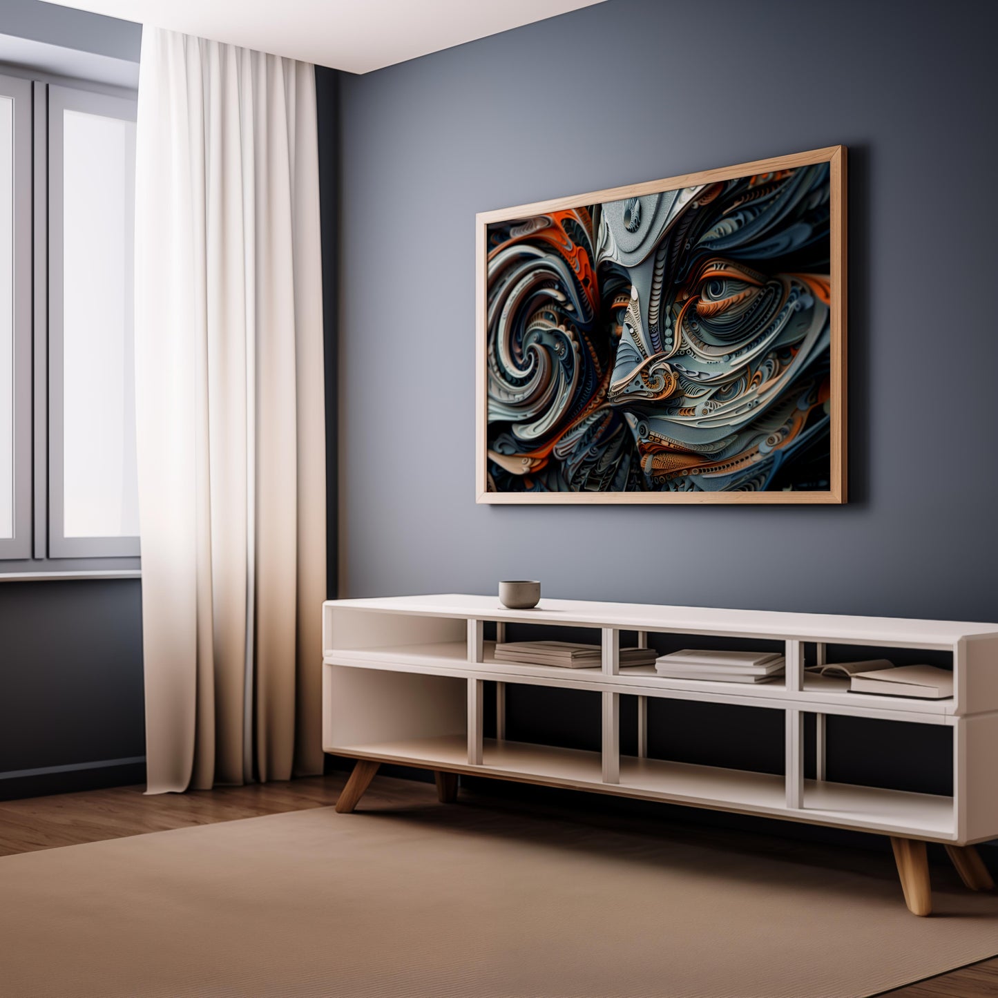 Spiral Dreamscape | Premium Wooden Framed Poster