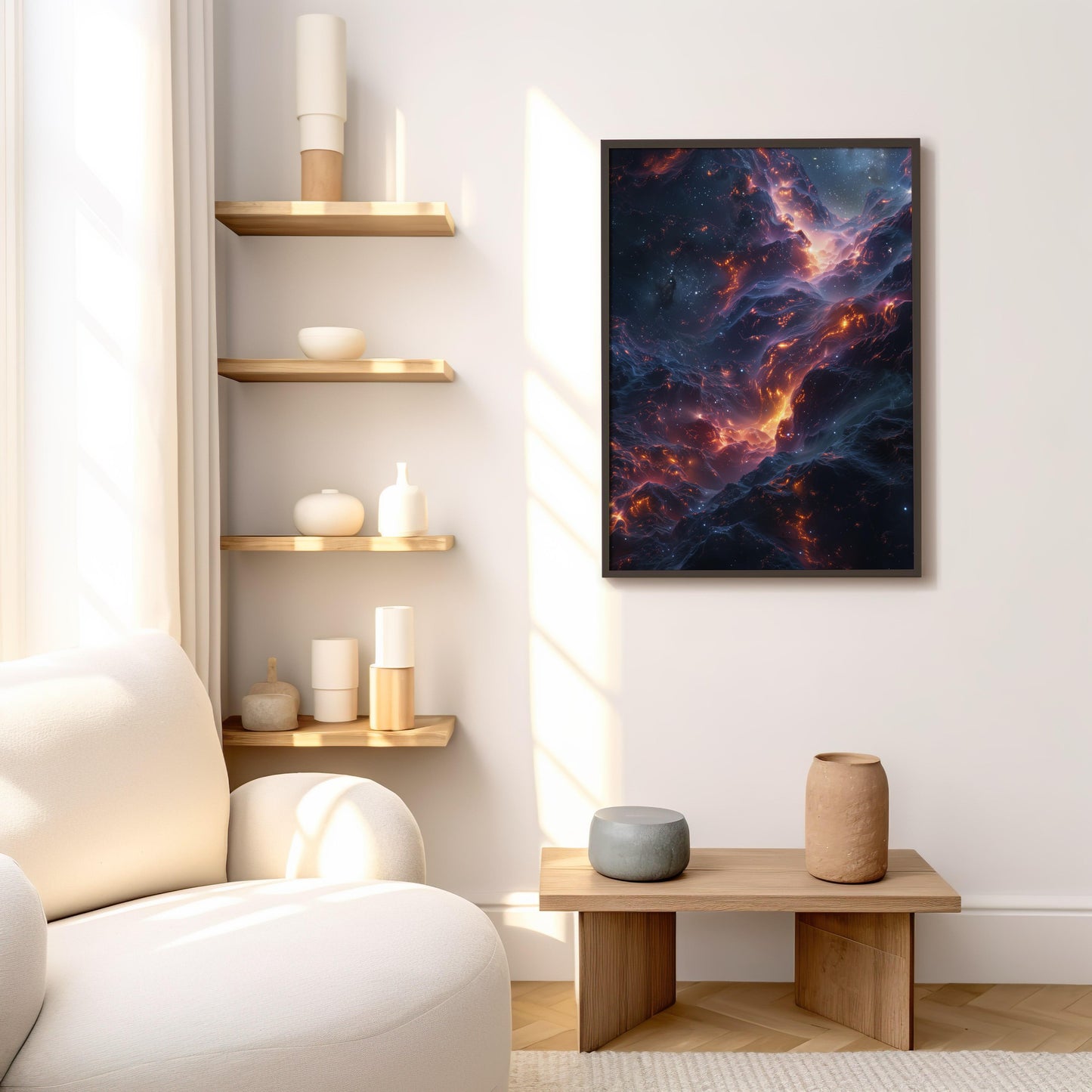 Celestial Embers | Brushed Aluminum Print