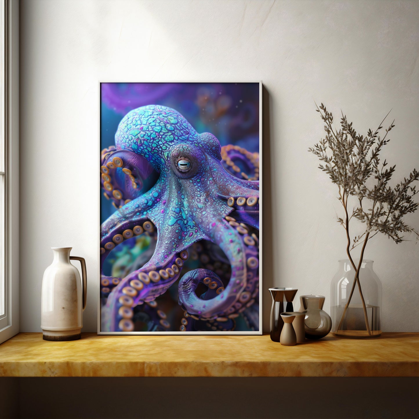 Mystic Embrace of the Deep | Brushed Aluminum Print