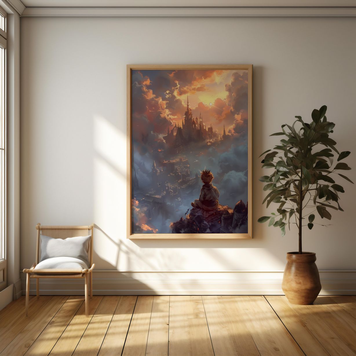 Dreams of the Sky King | Brushed Aluminum Print