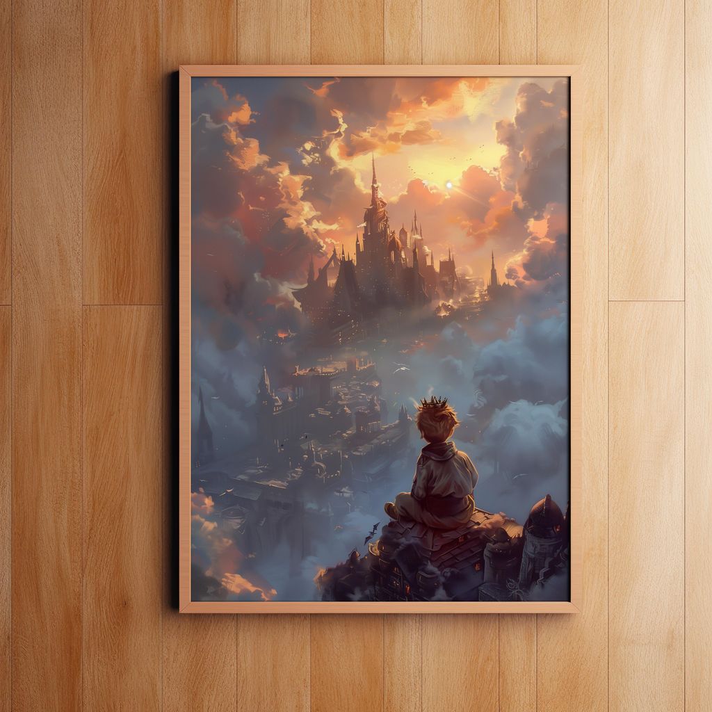 Dreams of the Sky King | Metal Framed Poster