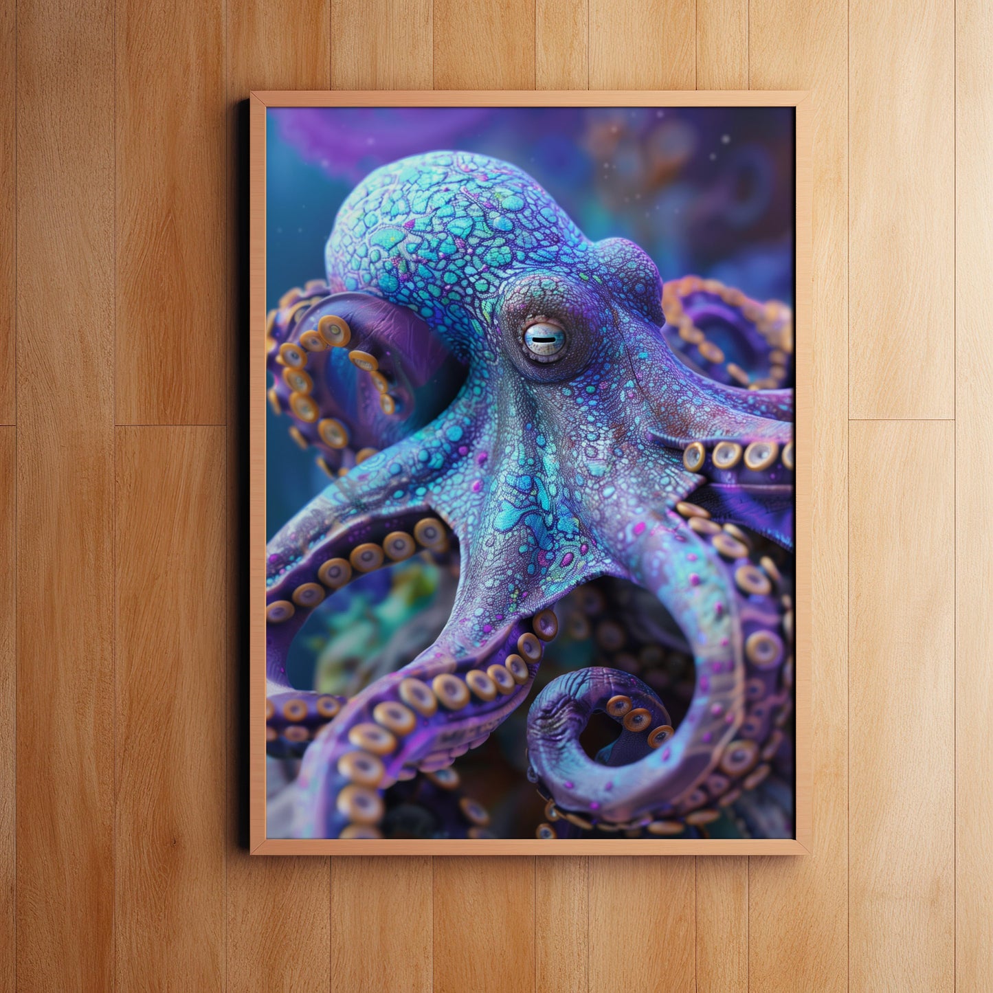 Mystic Embrace of the Deep | Wooden Framed Poster