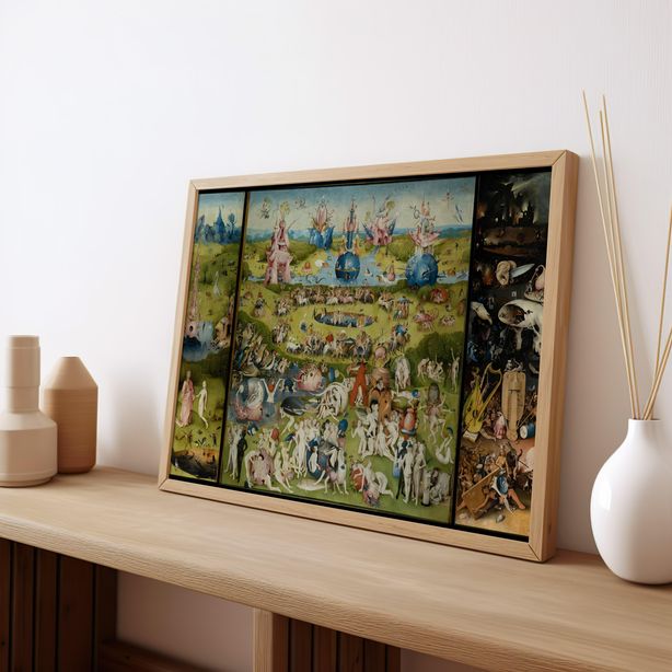 The Garden of Earthly Delights | Premium Wooden Framed Poster